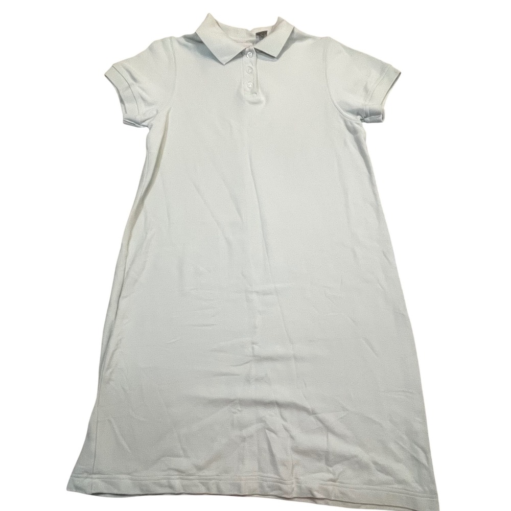 LL Bean‎ Womens Polo Dress XS Petite Sage Green Knee Length Preppy Tennis Golf
